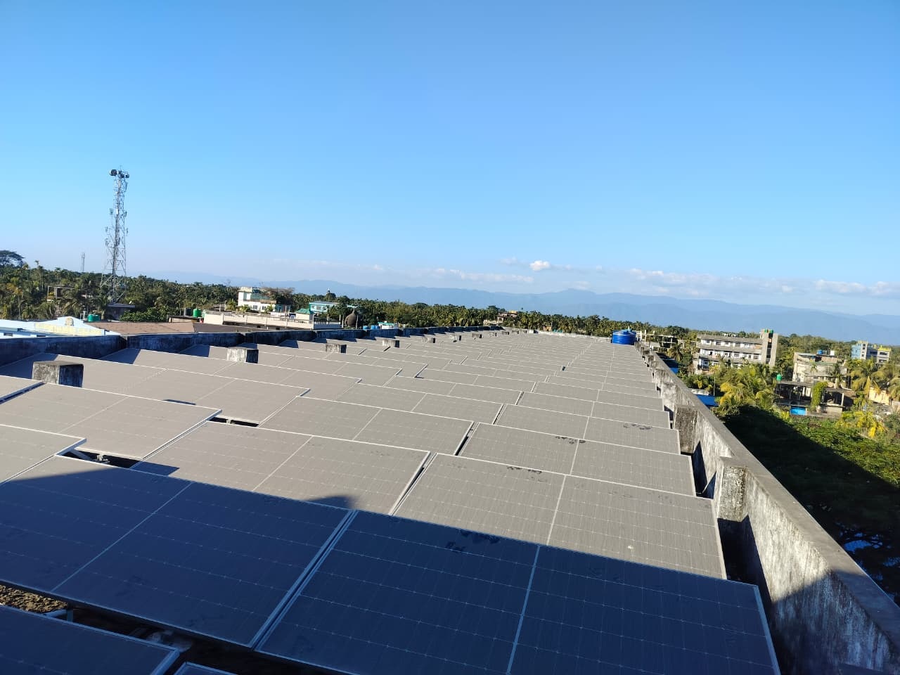 Solar Panels on Rooftop